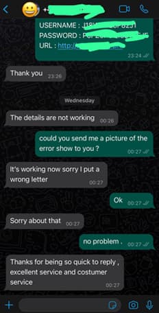 Customer review information